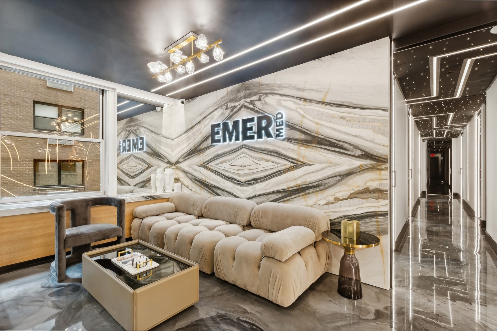 Medical office interior renovation at Emer Med by Essential Remodeling