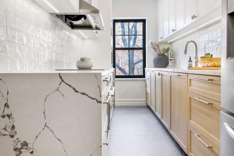 Kitchen and bathroom renovation at Park Slope Brooklyn Kitchen & Bathroom by Essential Remodeling
