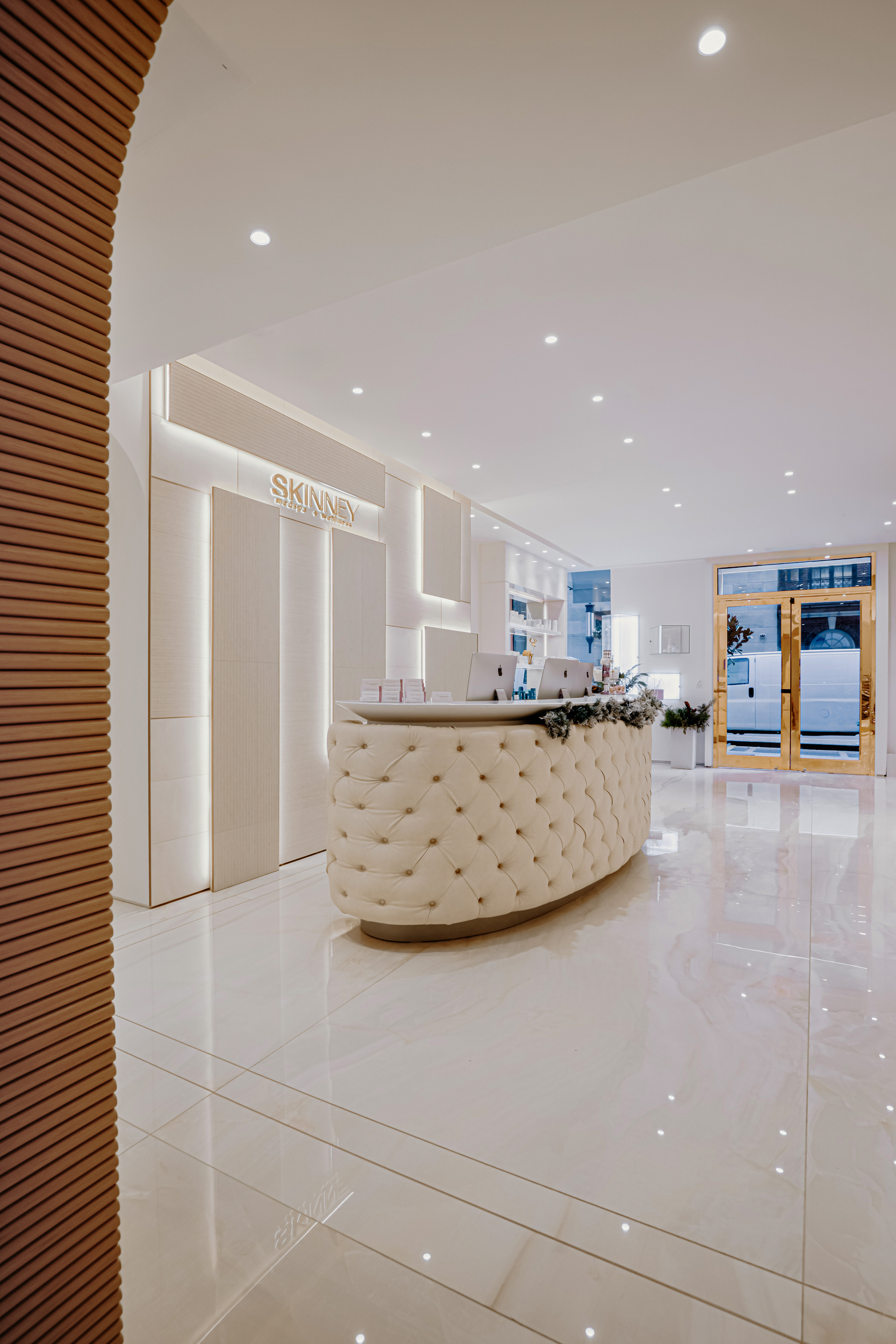 Medical spa interior renovation view 01 at SKINNEY Medspa by Essential Remodeling